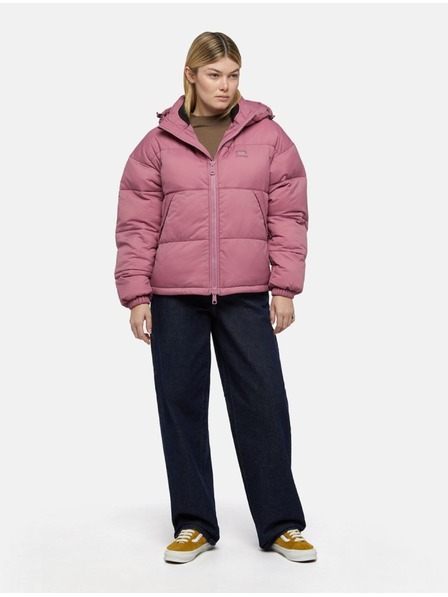 Dickies Дамско розово яке Dickies Alatna Oversized Puffer Jacket