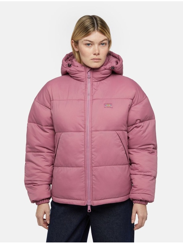 Dickies Дамско розово яке Dickies Alatna Oversized Puffer Jacket