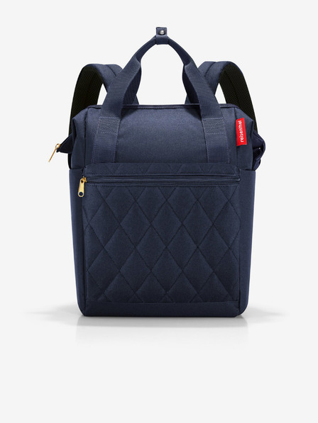 Reisenthel Тъмносиня дамска раница Reisenthel Allrounder R Rhombus Midnight Gold