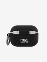Karl Lagerfeld Rue St Guillaume Силиконов калъф за Airpods Pro Black Karl Lagerfeld