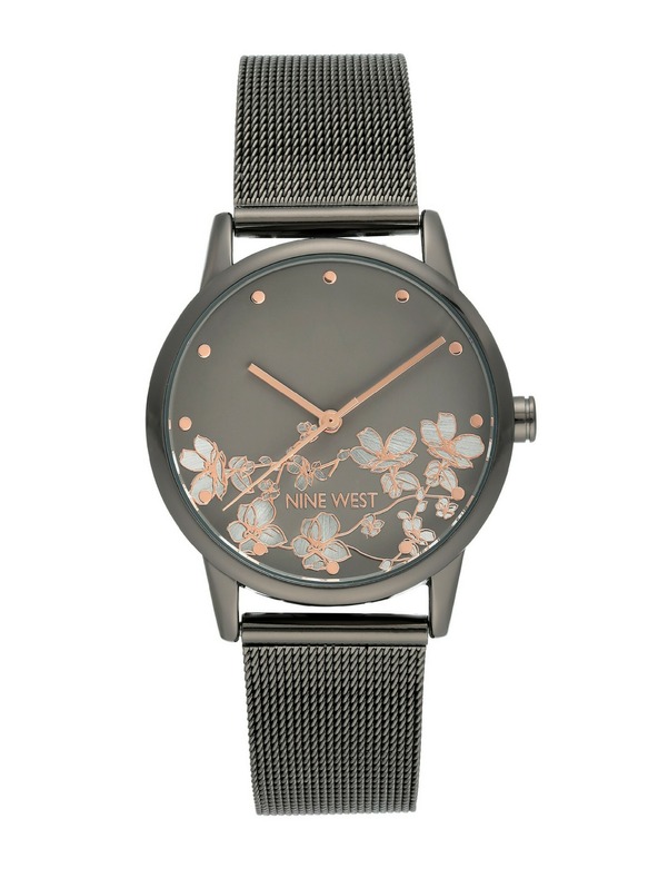 Nine West	 Дамски сребристи часовници Nine West NW/2429FLGY