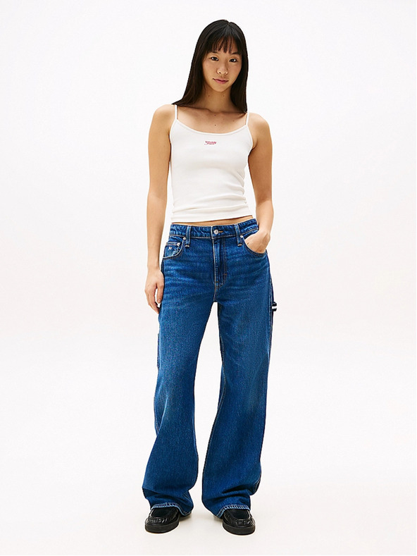 Tommy Jeans Дамски бял потник 20241 Tommy jeans