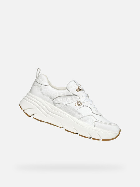 Geox Бели дамски маратонки Geox Iamantha