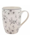 Casa de Engel Керамична чаша 300мл - сиви цветя, 6/36