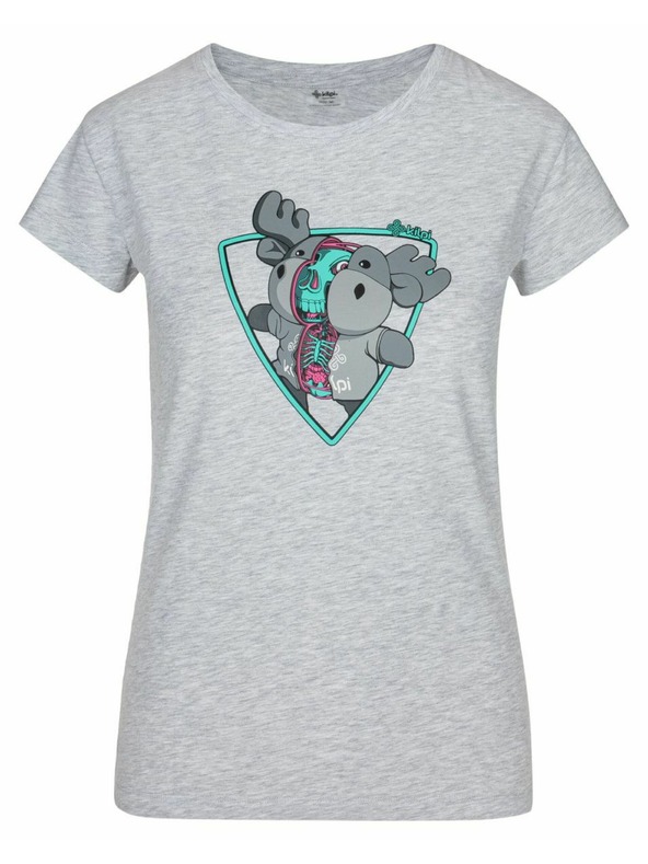 Kilpi Светлосива дамска памучна тениска Kilpi Albion