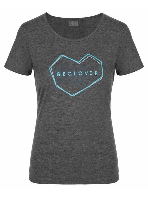 Kilpi Тъмносива дамска тениска с принт Kilpi Garove