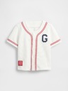 GAP Бебешка суитшъртена риза с копчета Baseball Americana GAP