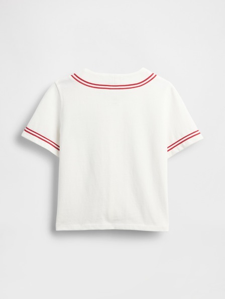 GAP Бебешка суитшъртена риза с копчета Baseball Americana GAP