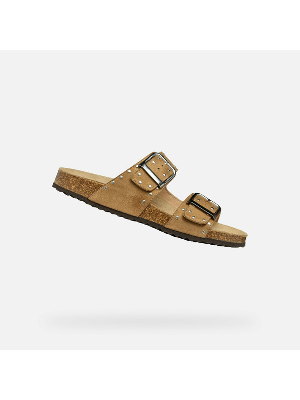 Geox Кремави дамски чехли Geox Brionia R