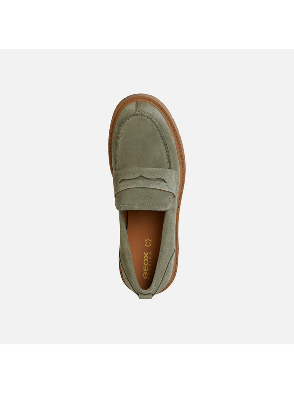 Geox Светлозелени дамски мокасини Geox Spherica EC7
