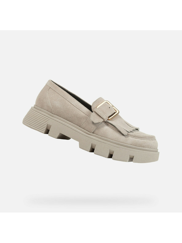 Geox Кремави дамски мокасини Geox Vilde