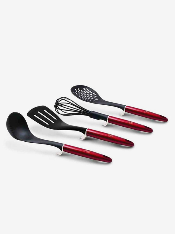 Berlingerhaus Кухненски прибори комплект от 4 части Бургунди Металик Линия BERLINGERHAUS