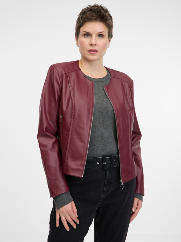 Orsay Бордо дамско кожено яке ORSAY