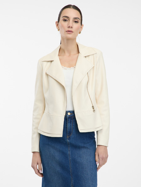 Orsay Кремава дамско кожено яке ORSAY