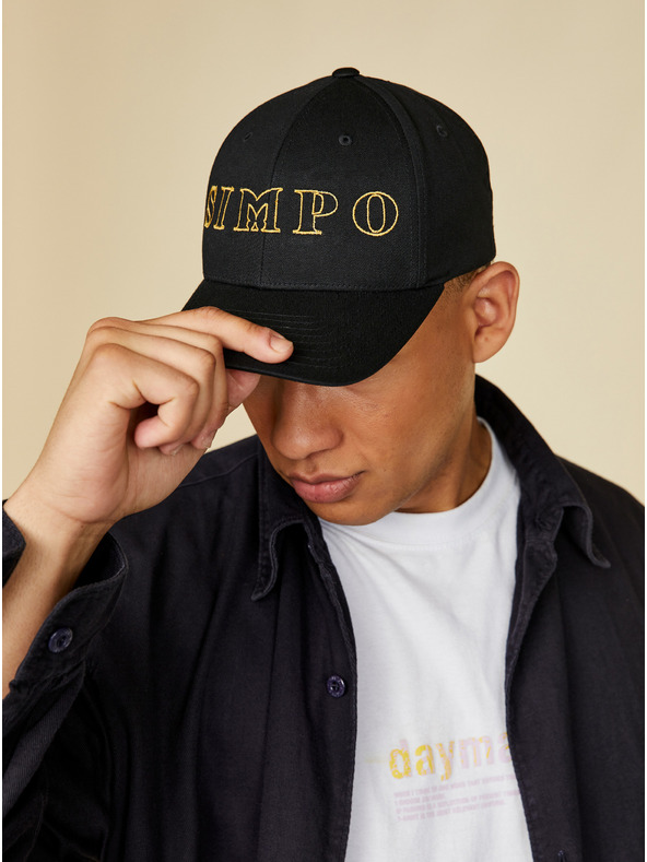 SIMPO Черна унисекс шапка Simpo Siluet