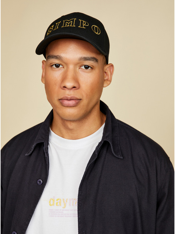 SIMPO Черна унисекс шапка Simpo Siluet