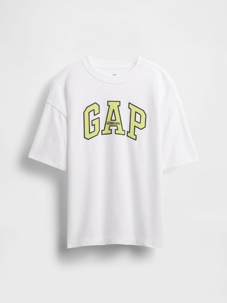 GAP Детска oversize тениска Heavyweight Athletic Logo GAP