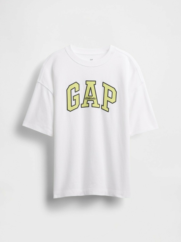 GAP Детска oversize тениска Heavyweight Athletic Logo GAP