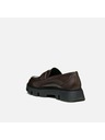 Geox Тъмнокафяви дамски мокасини Geox Vilde