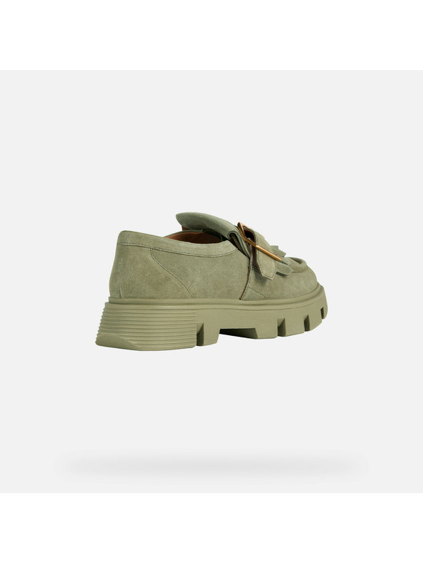 Geox Светлозелени дамски мокасини Geox Vilde