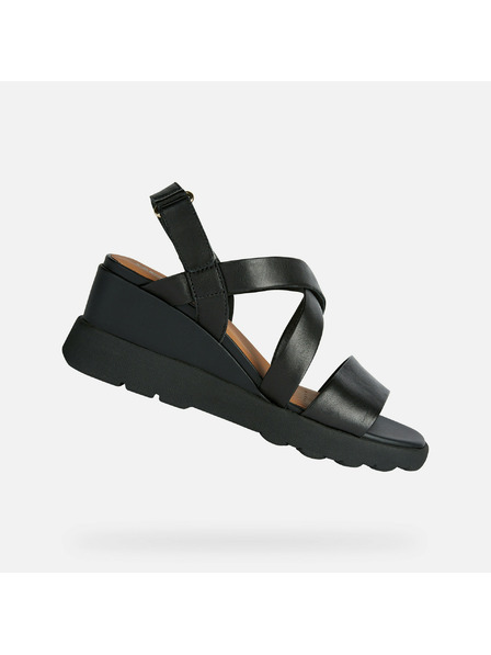 Geox Черни дамски сандали Geox Spherica EC6