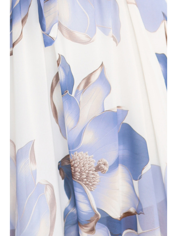 numoco Романтична рокля с прегъната деколте и леки ръкави