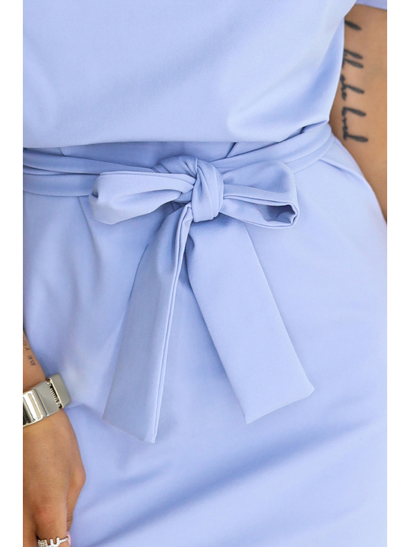 numoco Рокля ROXI с асиметрична пола и колан