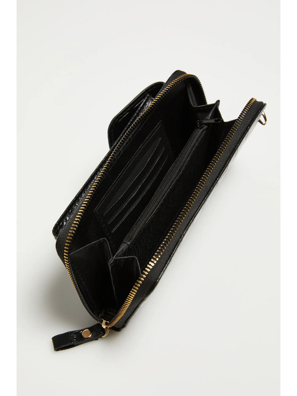 Moodo Черен калъф за телефон с презрамка