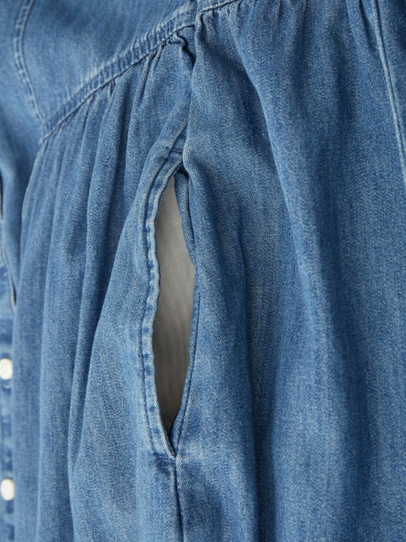 GAP Макси рокля от деним с джобове GAP