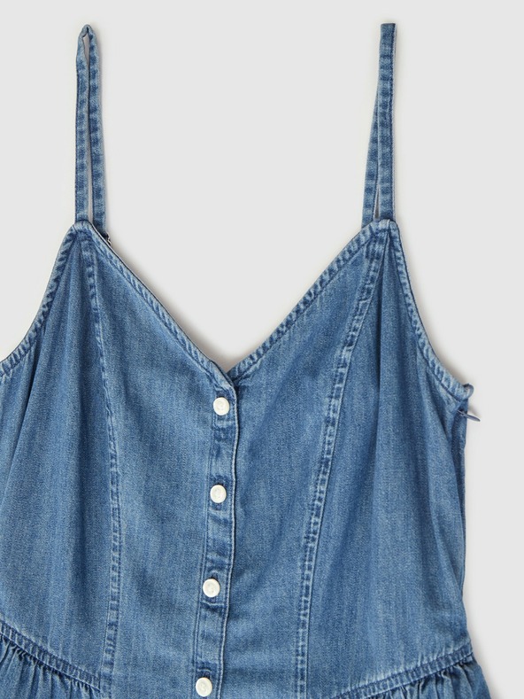 GAP Макси рокля от деним с джобове GAP