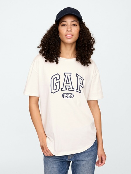 GAP Памучна тениска с логото на Gap