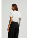 Moodo Бяла базова тениска с къс ръкав