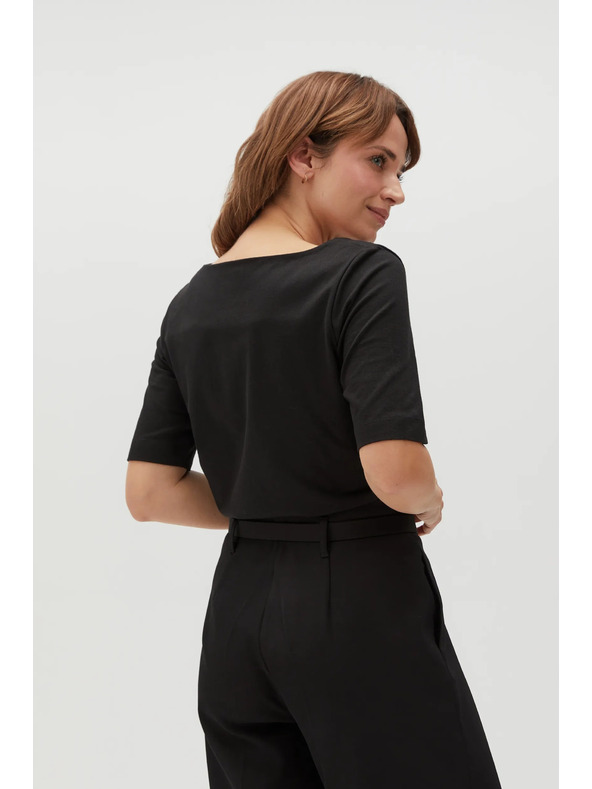 Moodo Черна щампована тениска