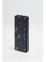 Moodo Тъмносиня щампована портмоне