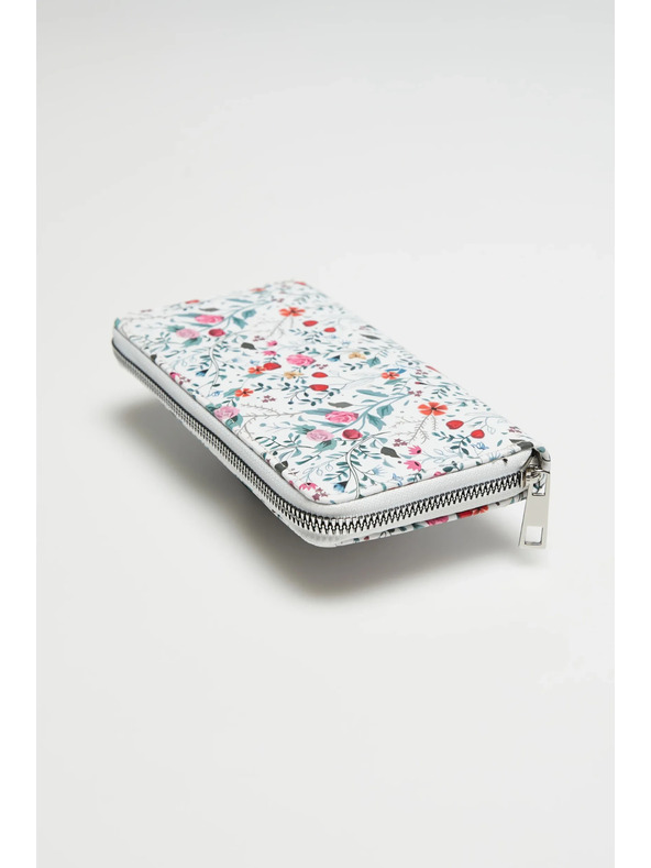 Moodo Бяла щампована портмоне