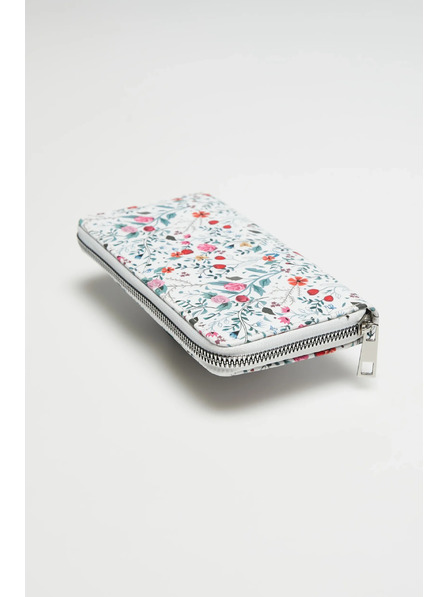 Moodo Бяла щампована портмоне