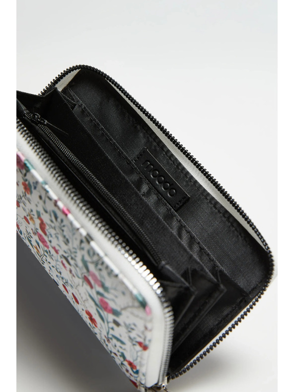 Moodo Бяла щампована портмоне