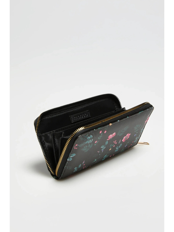 Moodo Черна щампована портмоне