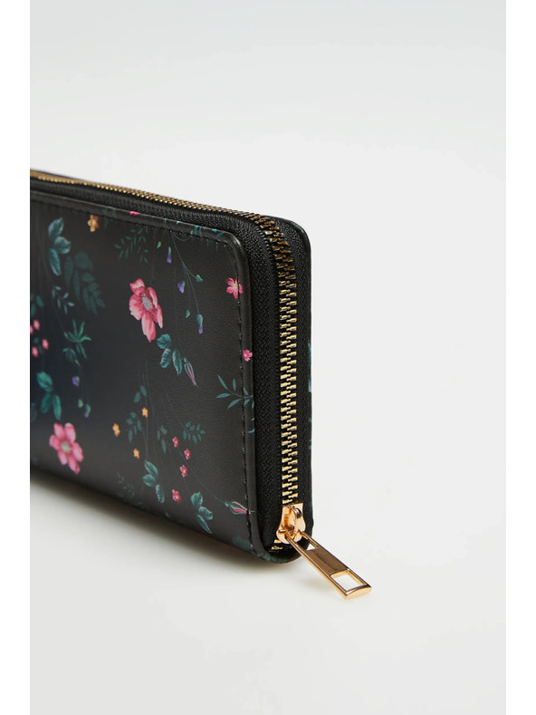 Moodo Черна щампована портмоне