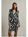 Moodo Черно-бели запретнати рокли