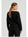 Moodo Черен топ с дълъг ръкав