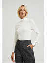 Moodo Светъл дамски топ с дълъг ръкав