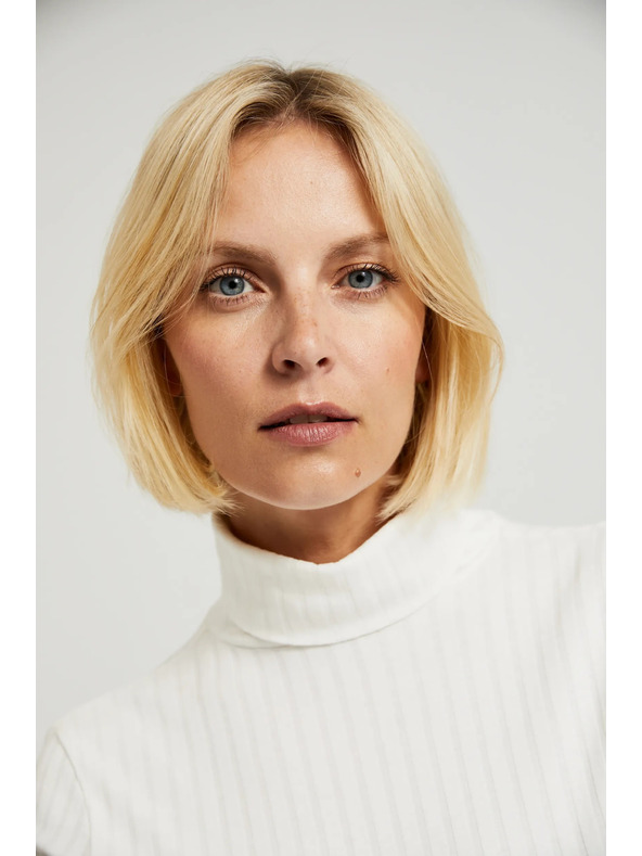 Moodo Светъл дамски топ с дълъг ръкав