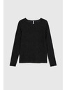 Moodo Черен дамски топ с дълъг ръкав
