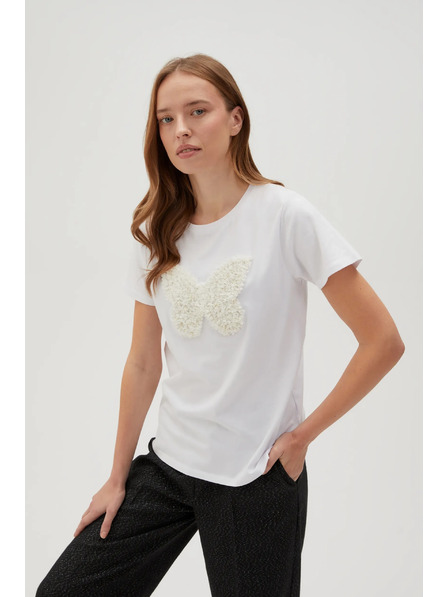 Moodo Бяла тениска с къс ръкав