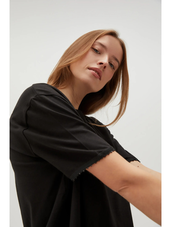 Moodo Черна дамска тениска