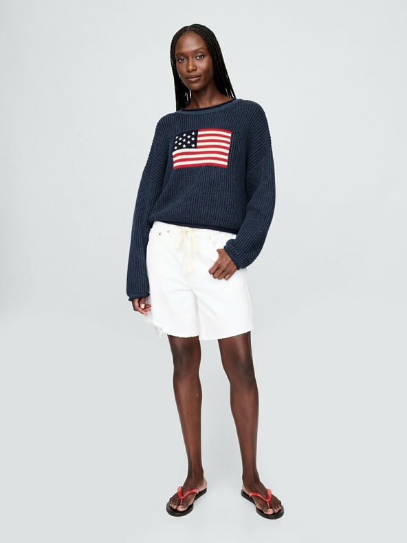 GAP Oversize crop суитшърт Americana GAP