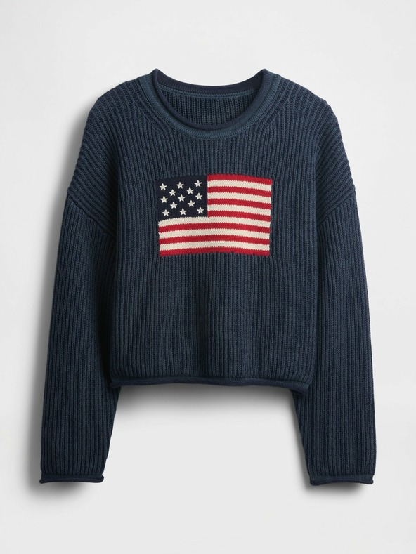 GAP Oversize crop суитшърт Americana GAP