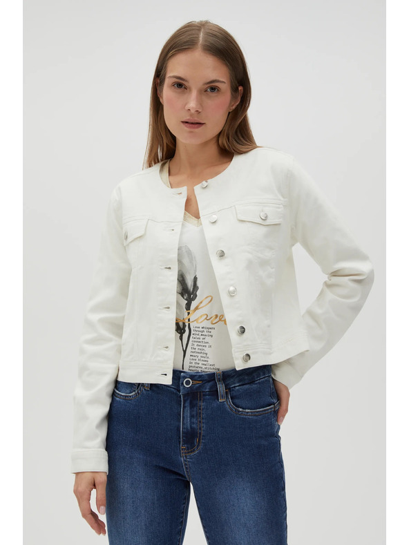 Moodo Бяло дамско яке Moodo