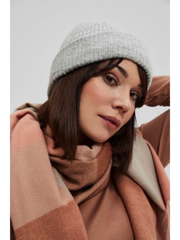 Moodo Сива плетена шапка